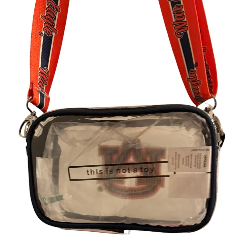 Auburn Tigers Clear Stadium Bag FOCO NCAA Crossbody Purse - Picture 4 of 6